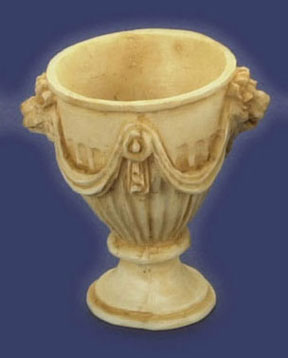 Dollhouse Miniature Urn Tan 6Pc